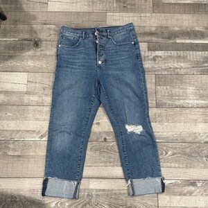 EXPRESS Slim Ankle High-Rise Jeans